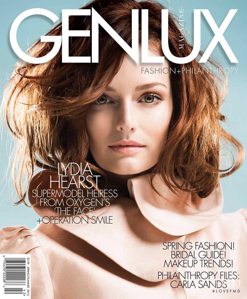 Lydia Hearst featured on the Genlux Magazine cover from March 2014