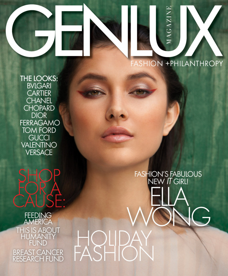 Ella Wong featured on the Genlux Magazine cover from December 2019