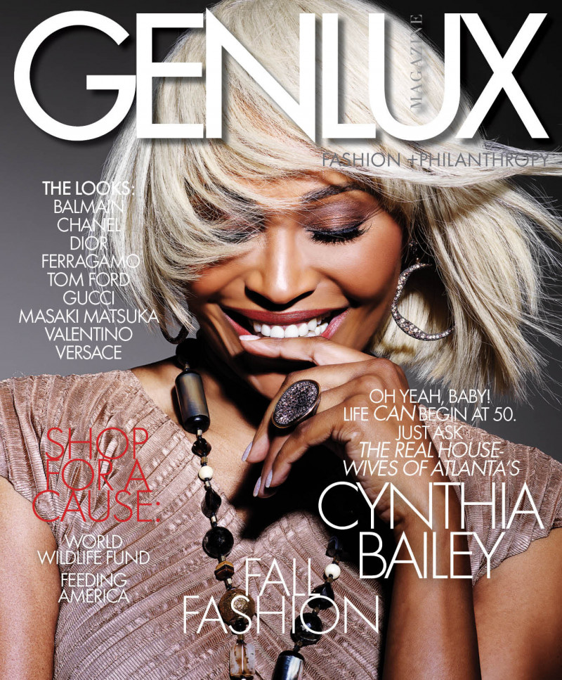 Cynthia Bailey featured on the Genlux Magazine cover from September 2019
