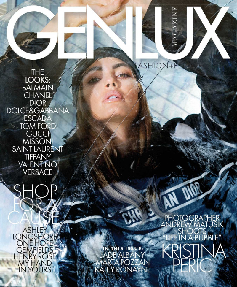 Kristina Peric featured on the Genlux Magazine cover from December 2020