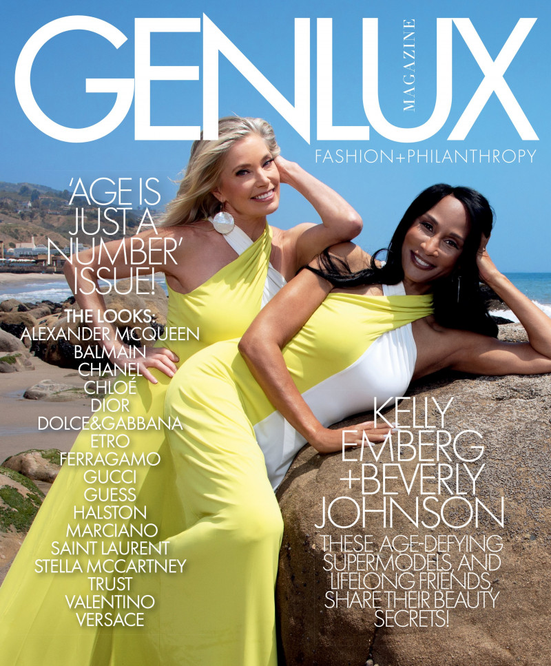 Kelly Emberg, Beverly Johnson featured on the Genlux Magazine cover from March 2022