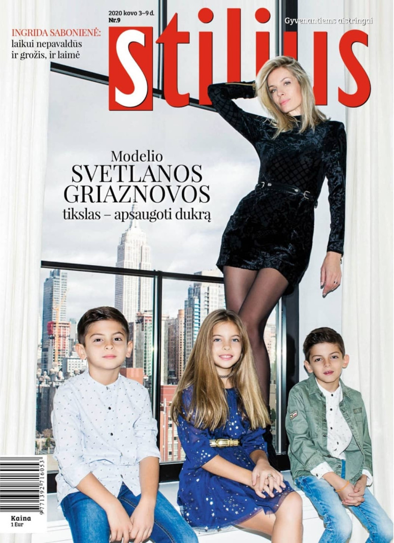 Svetlana Griaznova featured on the Stilius cover from March 2020