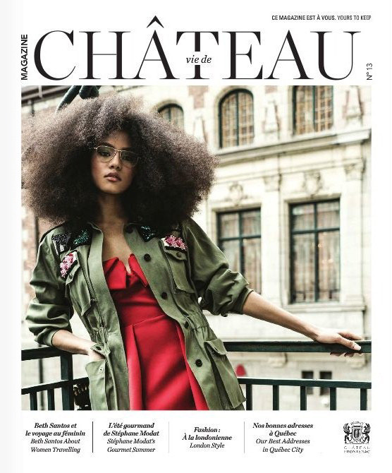 Serguelen Mariano featured on the Vie de Chateau cover from June 2018