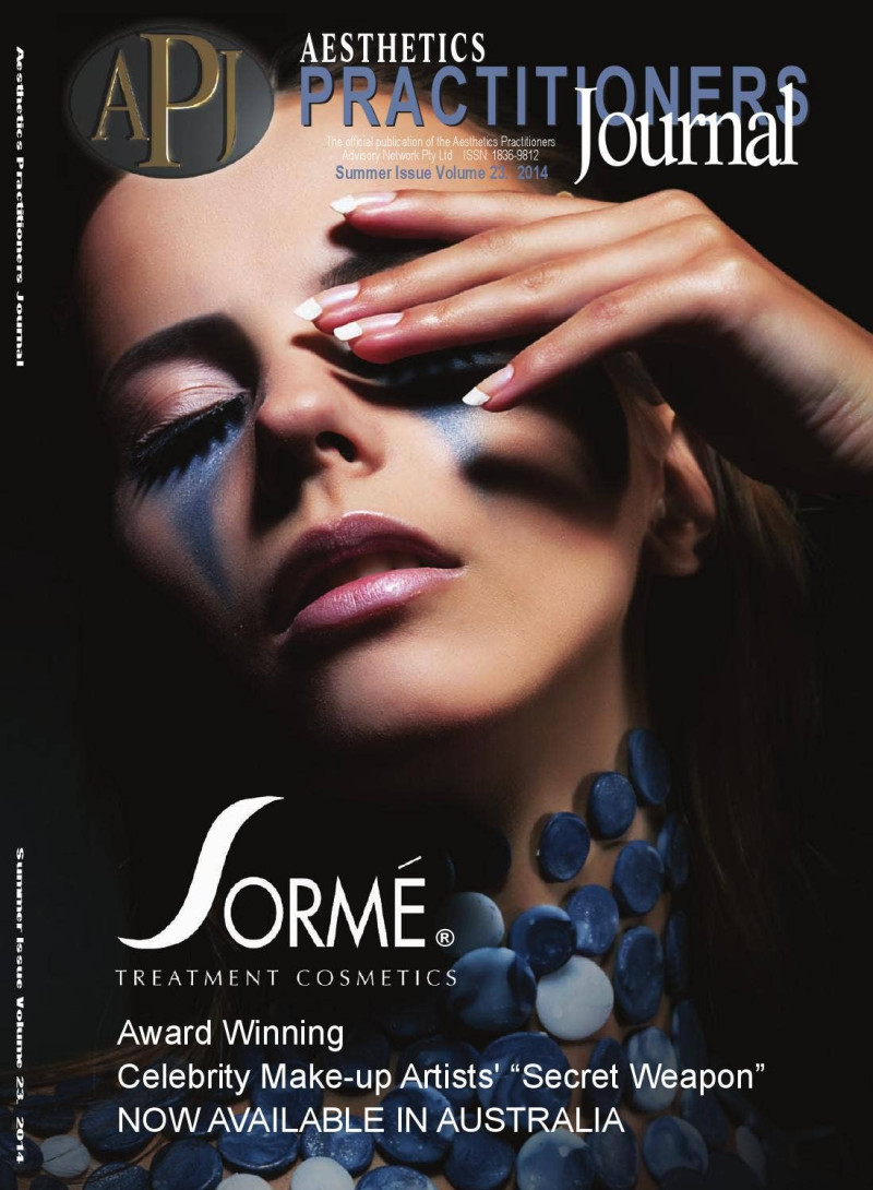  featured on the Aesthetics Practitioners Journal cover from June 2014