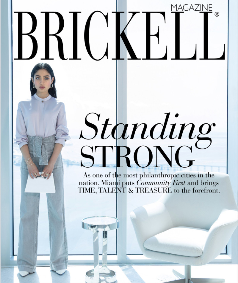  featured on the Brickell Magazine cover from April 2020