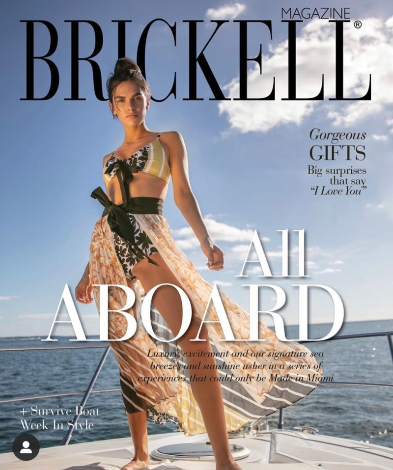 Dani Taylor featured on the Brickell Magazine cover from February 2020