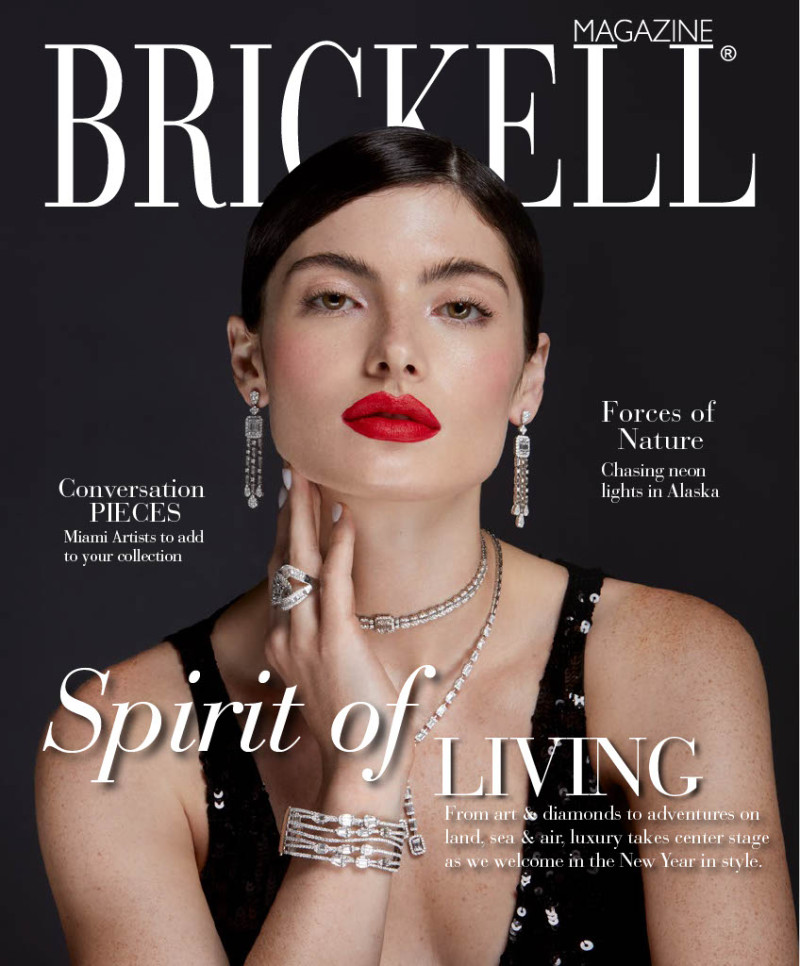 MacKenzie Ryan featured on the Brickell Magazine cover from December 2021