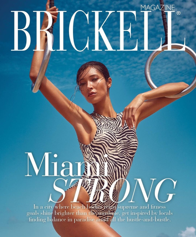 Daniela de Jesus featured on the Brickell Magazine cover from July 2021