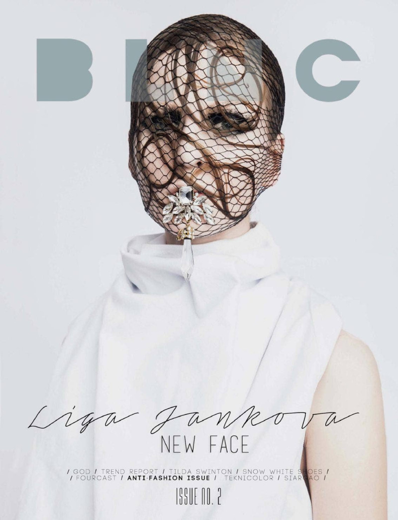 Liga Jankova featured on the BLNC cover from December 2014