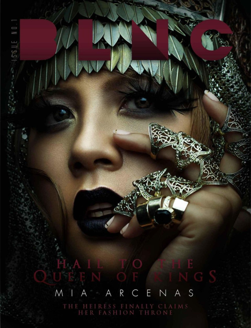 Mia Arcenas featured on the BLNC cover from September 2014