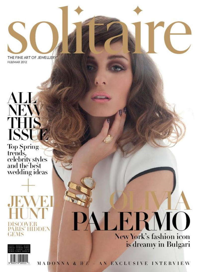 Olivia Palermo featured on the Solitaire Hong Kong cover from February 2012