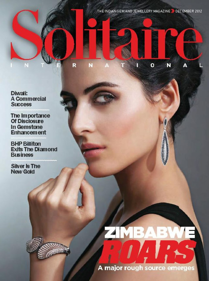  featured on the Solitaire International - India cover from December 2012