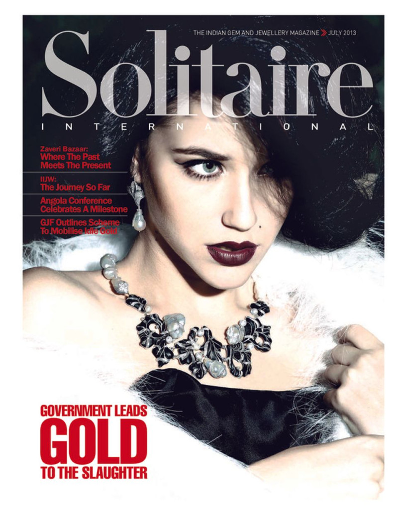  featured on the Solitaire International - India cover from July 2013