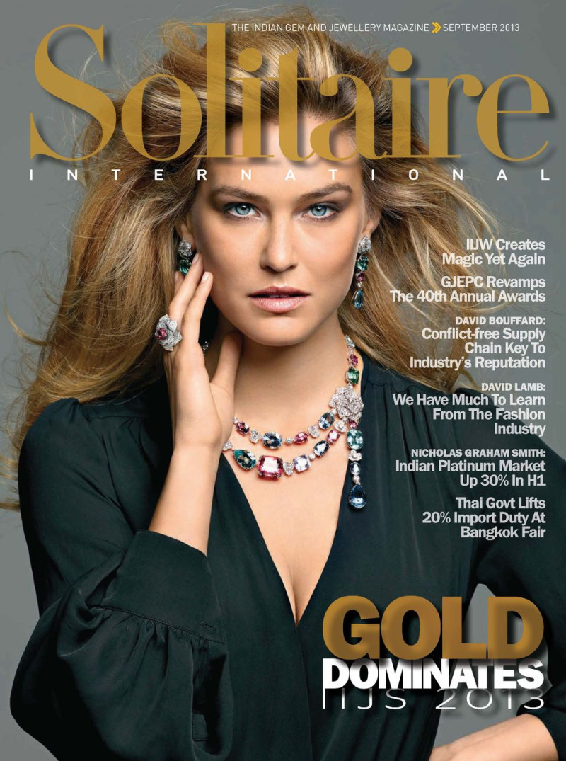 Bar Refaeli featured on the Solitaire International - India cover from September 2013