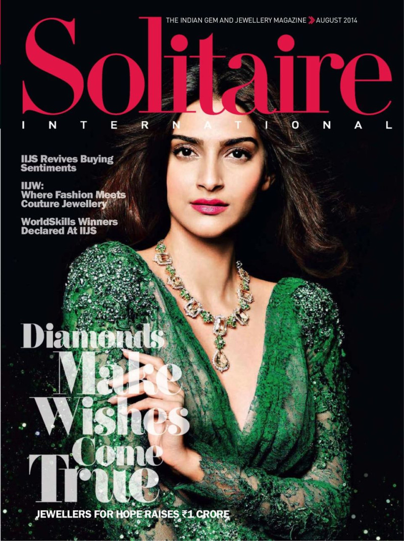  featured on the Solitaire International - India cover from August 2014