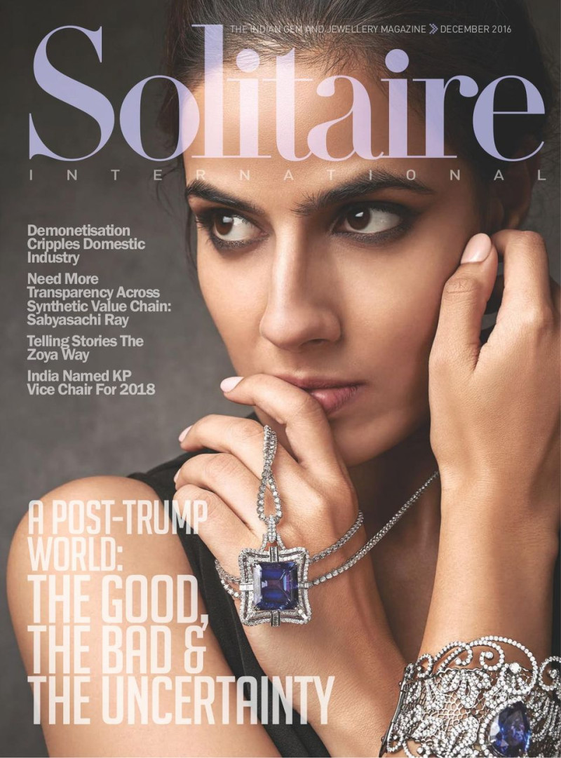  featured on the Solitaire International - India cover from December 2016
