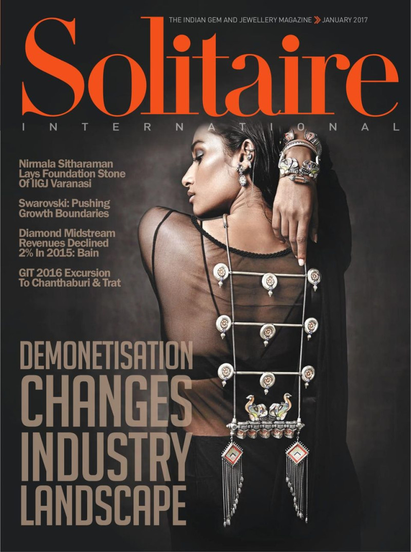  featured on the Solitaire International - India cover from January 2017