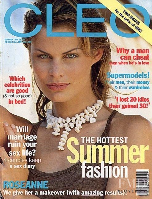 Lorie Baker featured on the CLEO Australia cover from October 1994