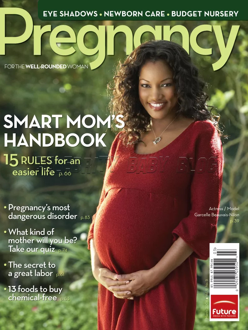Garcelle Beauvais featured on the Pregnancy cover from March 2008