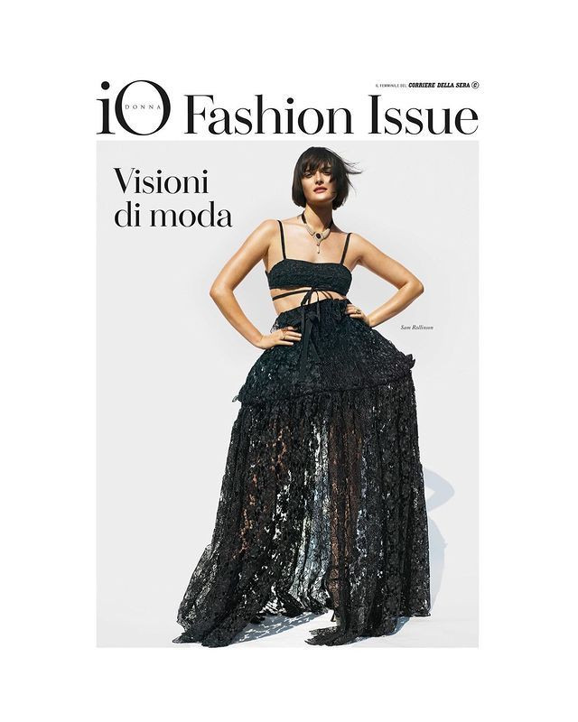 Sam Rollinson featured on the Io Donna Fashion Issue cover from March 2023