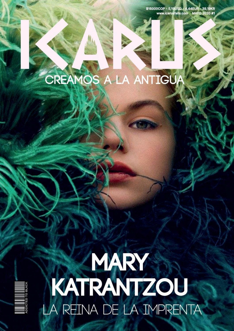 Mary Katrantzou featured on the Icarus cover from May 2020