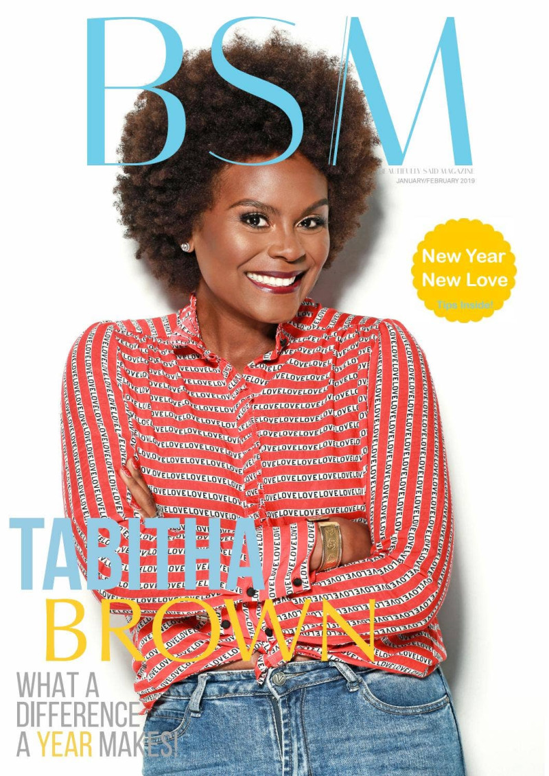 Tabitha Brown featured on the BSM Magazine cover from January 2019