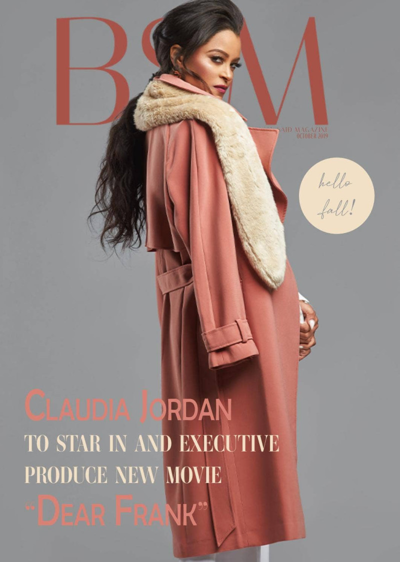Claudia Jordan featured on the BSM Magazine cover from October 2019