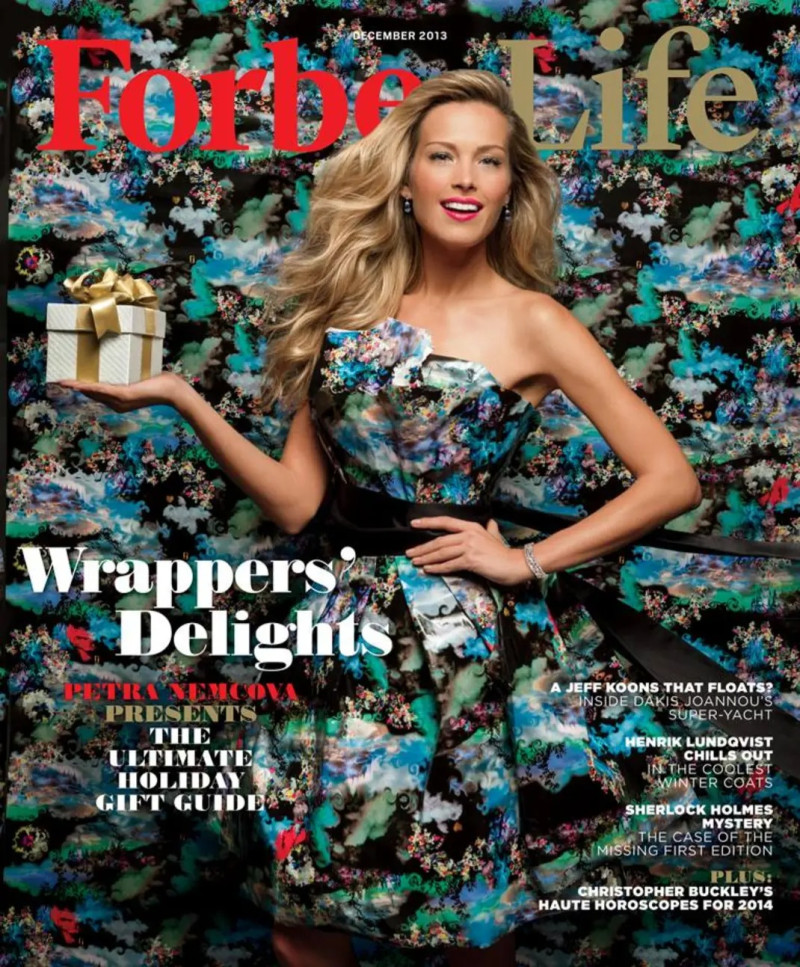 Petra Nemcova featured on the Forbes Life Czech cover from December 2013