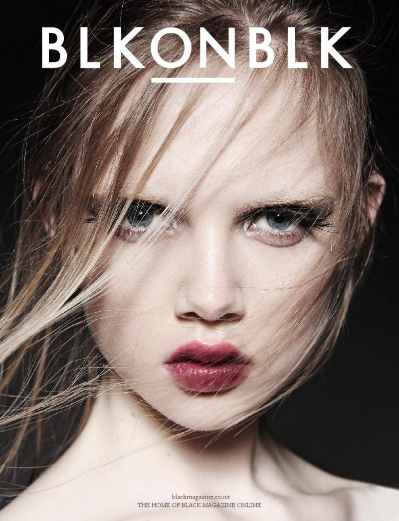 Holly Rose Emery featured on the BLKONBLK cover from January 2014