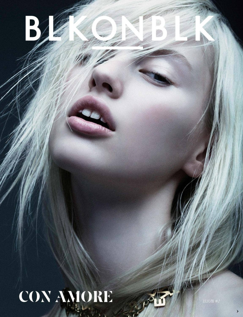 Elodie Russell featured on the BLKONBLK cover from September 2014