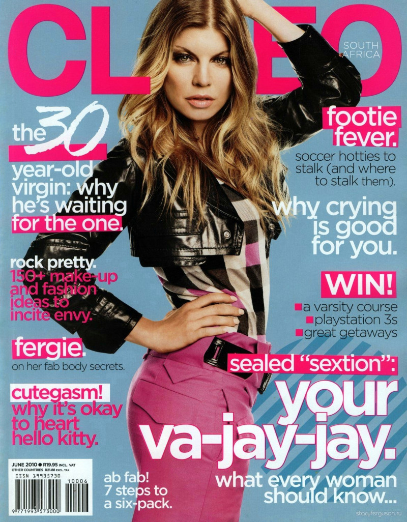 Fergie featured on the CLEO South Africa cover from June 2010