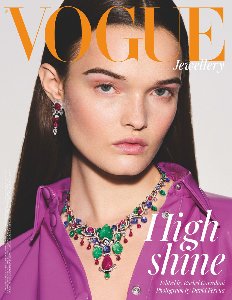 Lulu Tenney featured on the Vogue Jewellery UK cover from August 2021