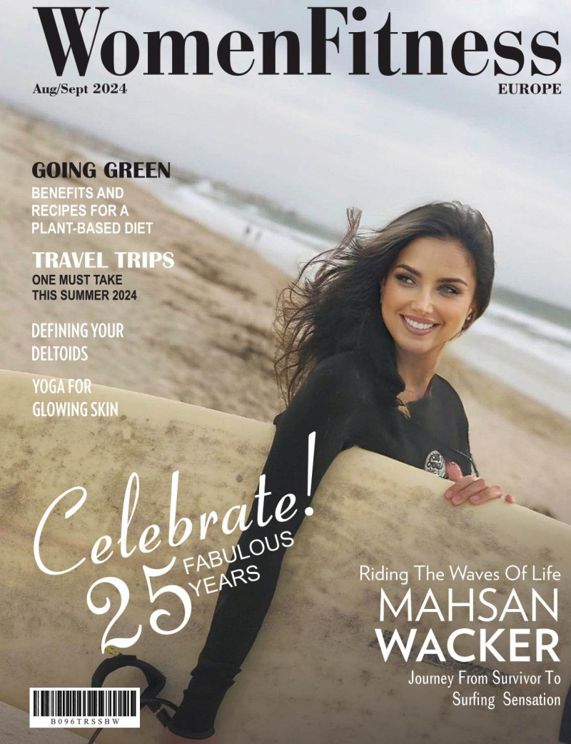 Mahsan Wacker featured on the Women\'s Fitness Europe cover from August 2024