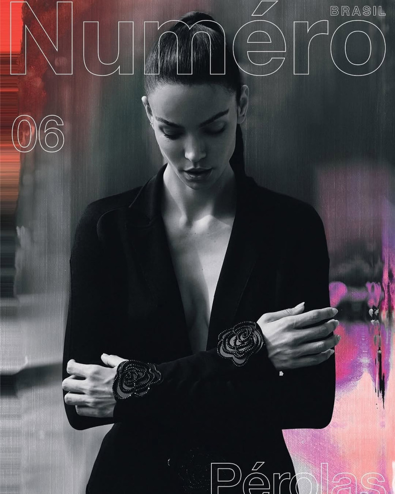 Sofia Resing featured on the Numéro Brazil cover from December 2024