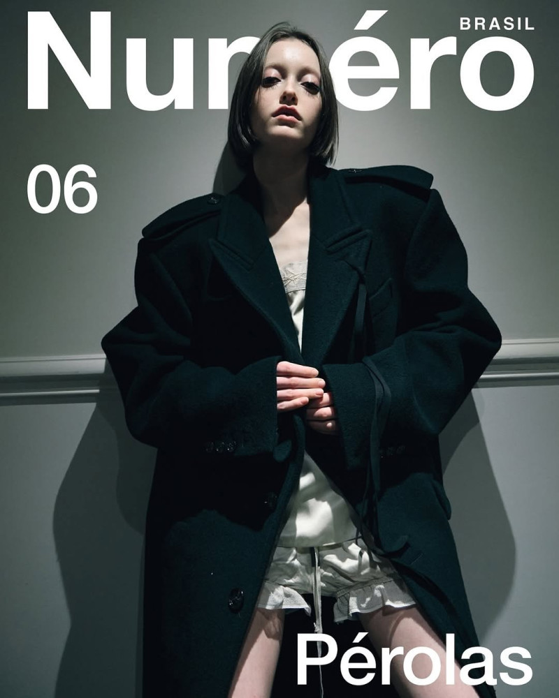 Avah Adams featured on the Numéro Brazil cover from December 2024