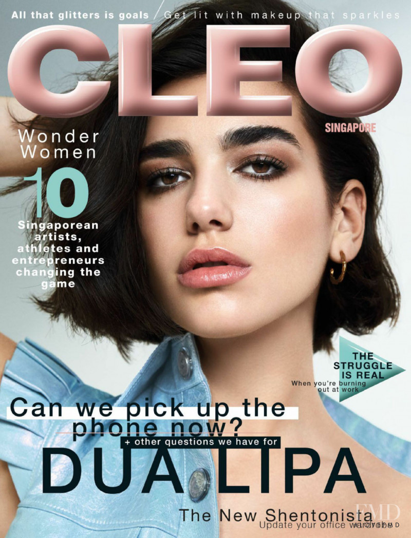 Dua Lipa featured on the CLEO Singapore cover from September 2018