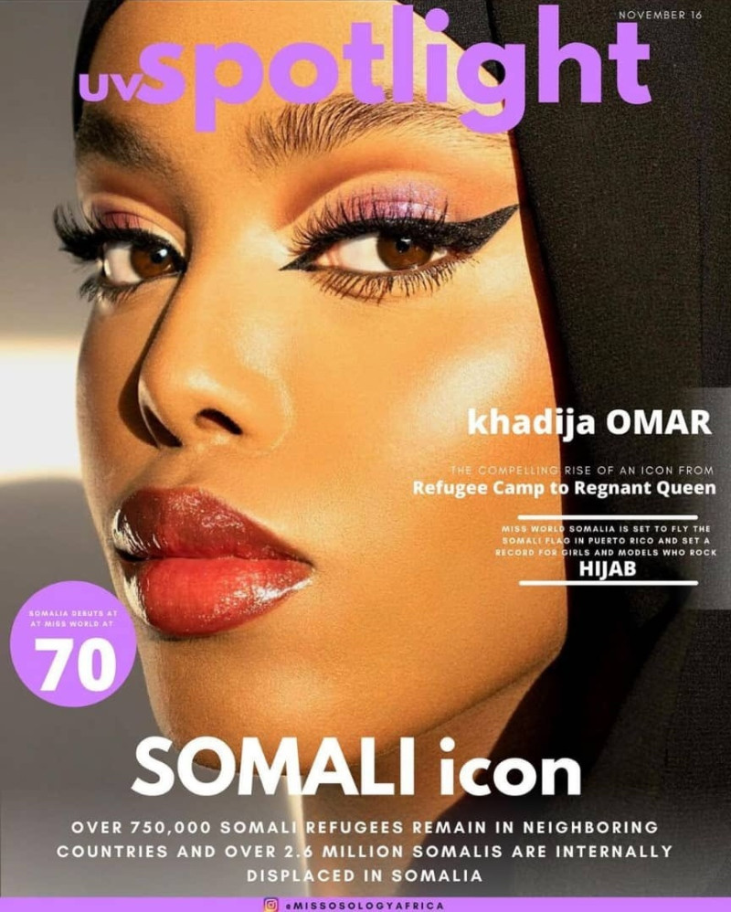 Khadija Omar featured on the UV Spotlight cover from November 2016