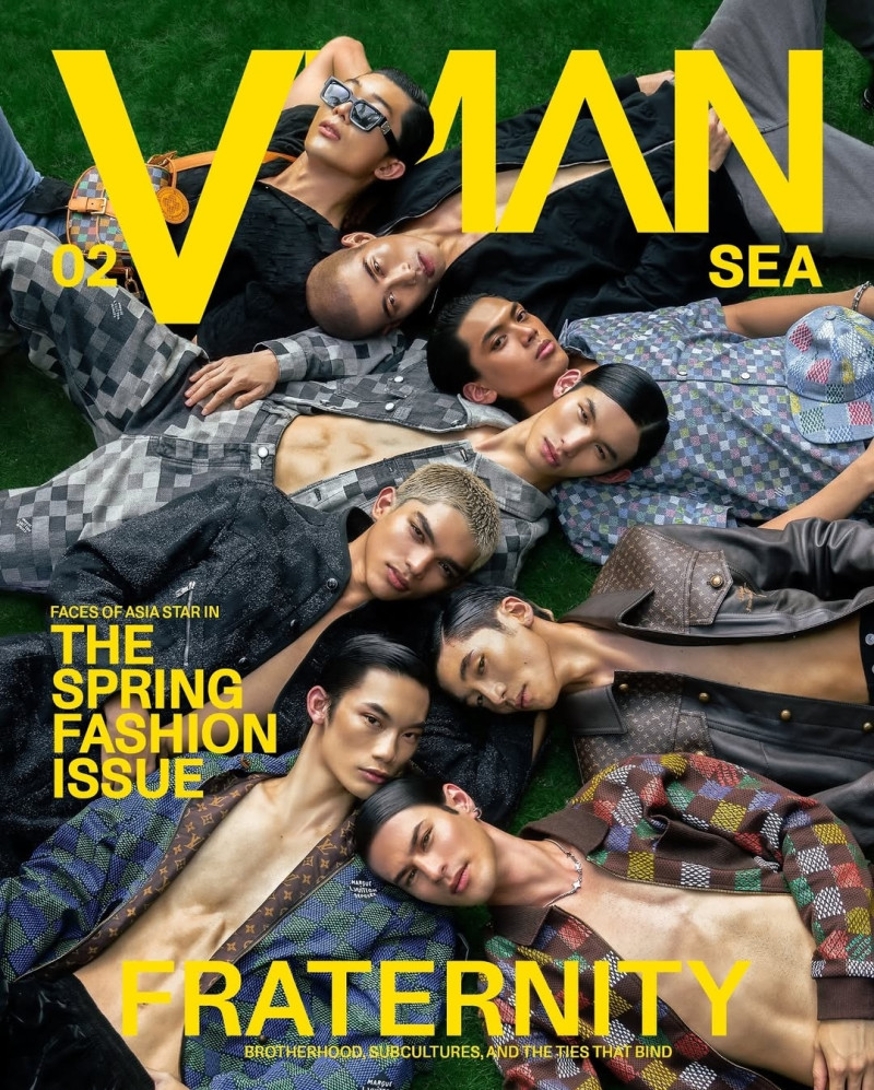 Ricky Wong, Taihua Liu, Elijah Tan, Khanh Duong, Yunus Yanin, Sunil Aku, Gelo Rivero, Troy Untalan featured on the V Man SEA cover from April 2025