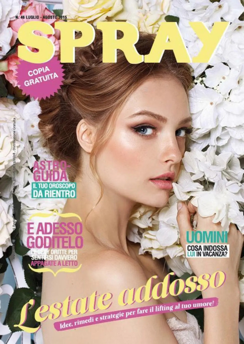 Ksusha Belskaya featured on the Spray cover from August 2015