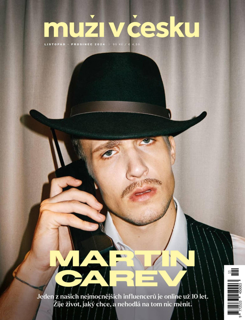 Martin Carev featured on the Muzi v Cesku cover from November 2024
