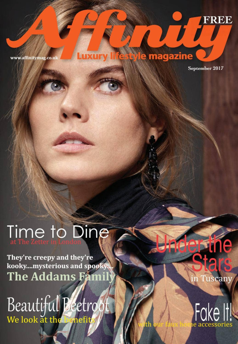 Maryna Linchuk featured on the Affinity cover from September 2017