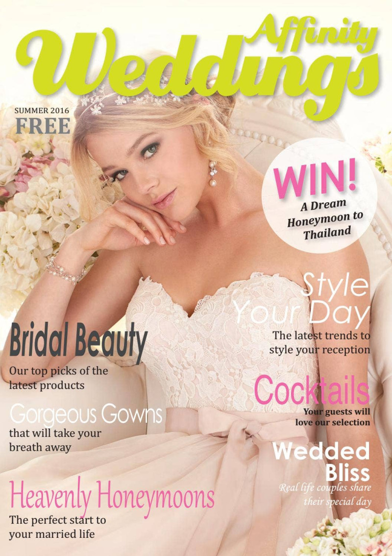  featured on the Affinity Weddings cover from August 2016
