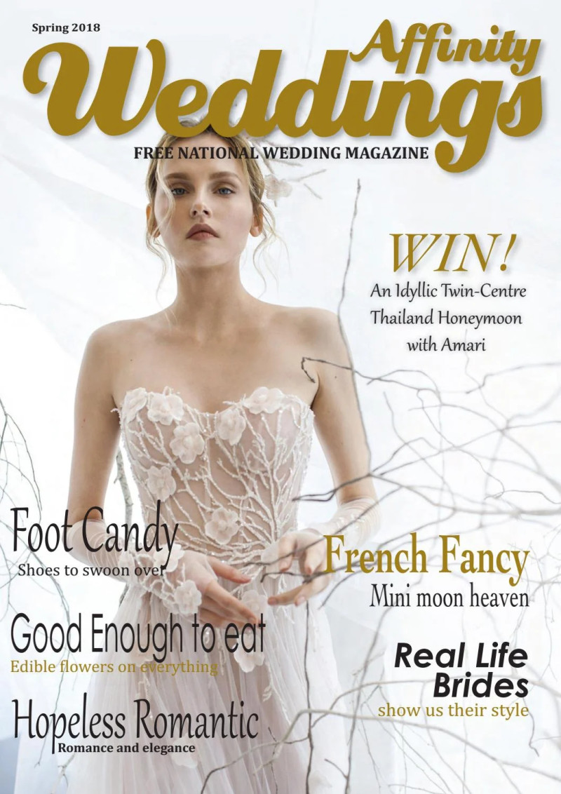  featured on the Affinity Weddings cover from February 2018