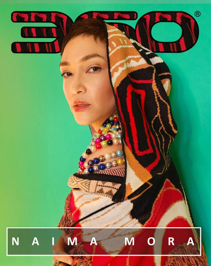 Naima Mora featured on the 360 Magazine cover from October 2023