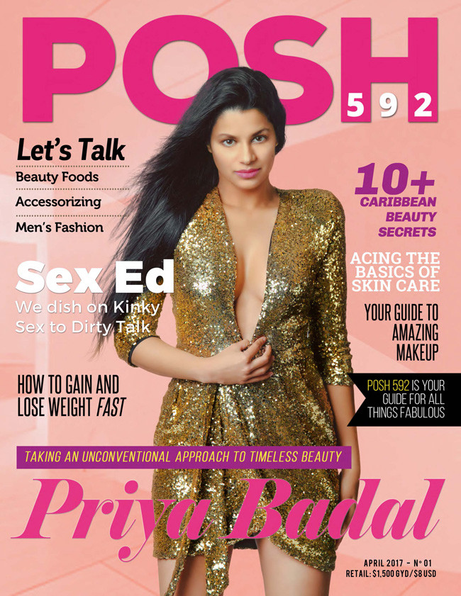 Priya Badal featured on the Posh 592 cover from April 2017