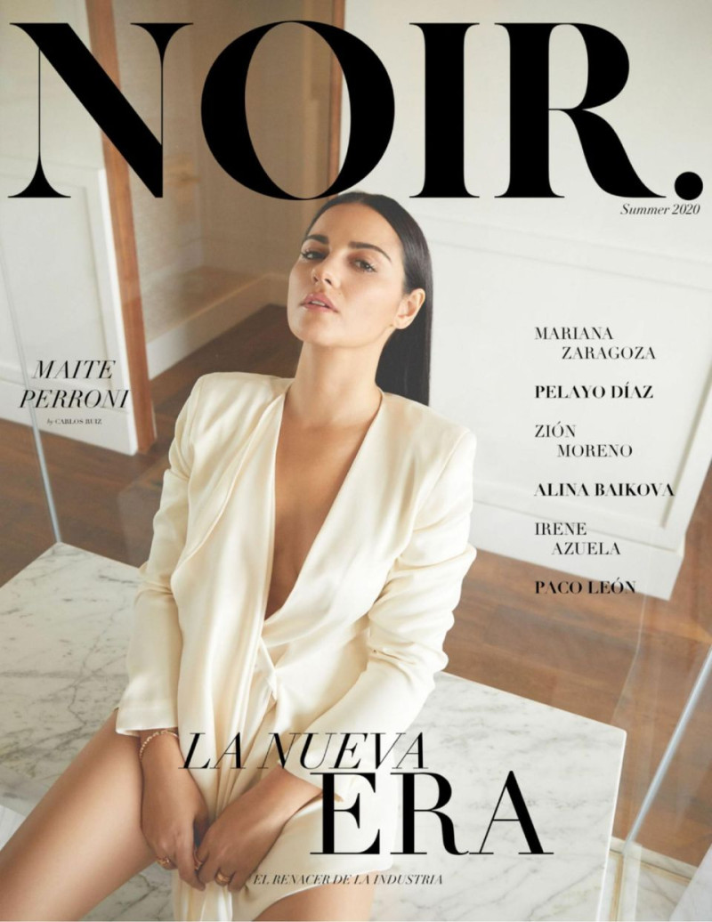 Maite Perroni featured on the Noir. Mexico cover from June 2020