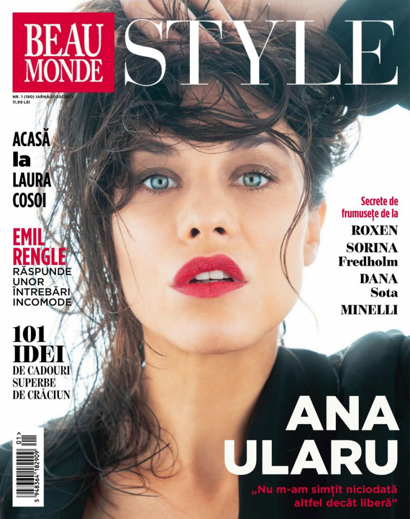 Ana Ularu featured on the Beau Monde Style Romania cover from December 2020