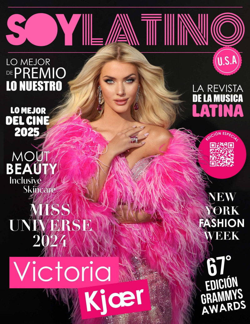 Victoria Kjaer featured on the Soy Latino USA cover from March 2025