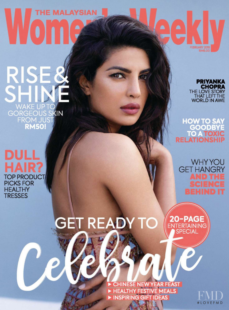Priyanka Chopra featured on the The Malaysian Women\'s Weekly cover from February 2019