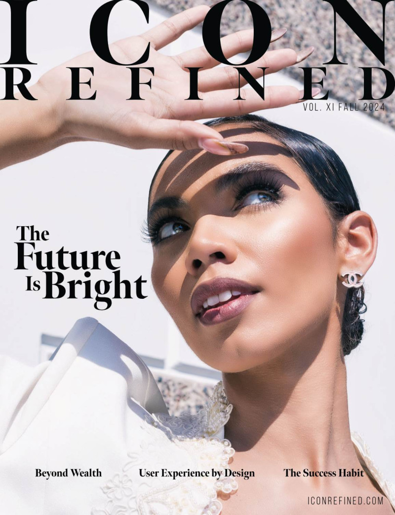 Amani Edmondson featured on the Icon Refined cover from October 2024
